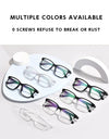 Ultralight 9g Flexible TR90 Optical Prescription Eyeglasses Frames For Men and Women Blue Light Blocking Reading