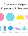 Wooden Jigsaw Puzzle Set Colorful Creative Tangram 3D Puzzle Baby Montessori Educational Toys Kids Children Learning Toy