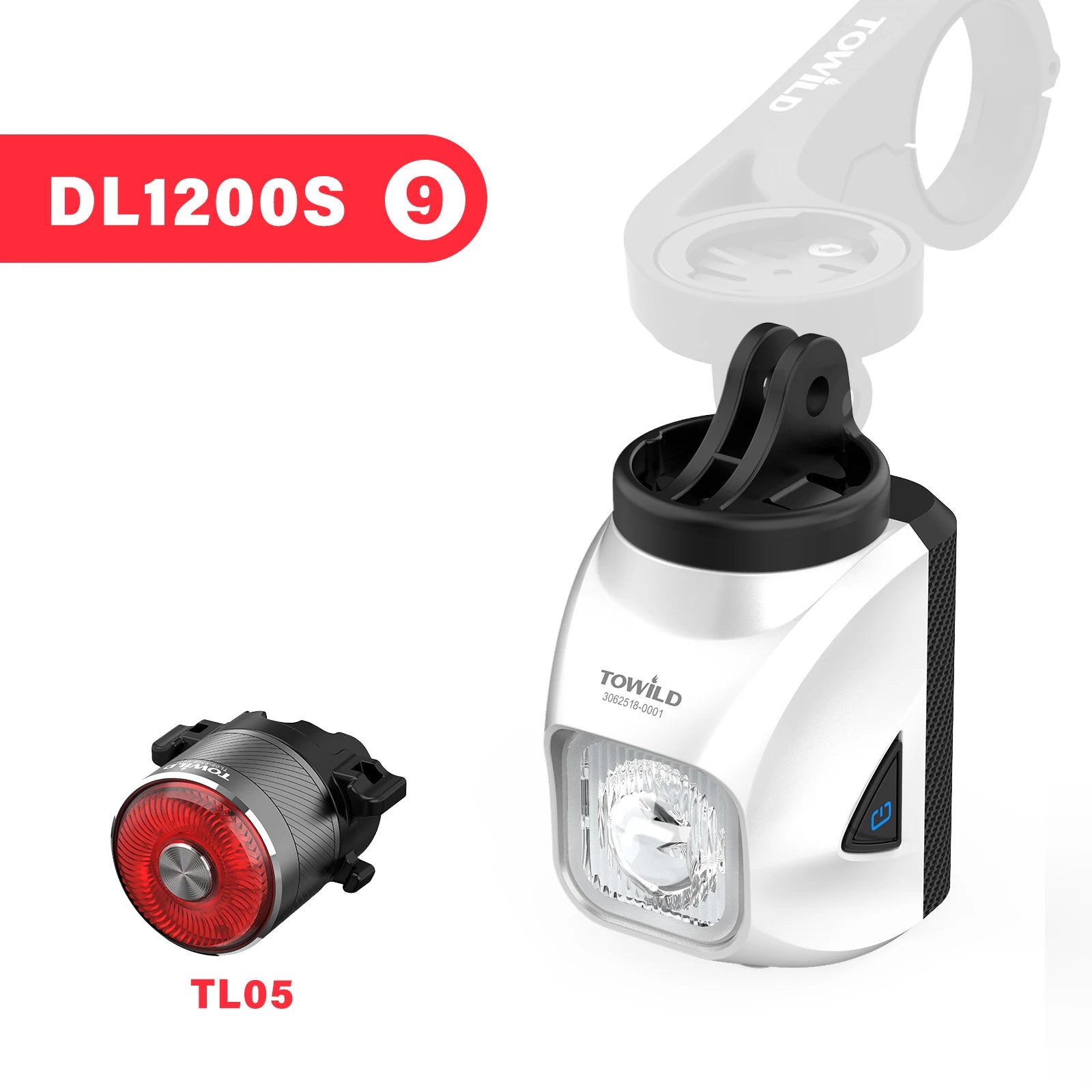 DL1200S Bicycle Light With Anti-Glare Cut-Off Line Beam 1500LM Rechargeable Led Bike Front Lights Mtb Cycling Headlights