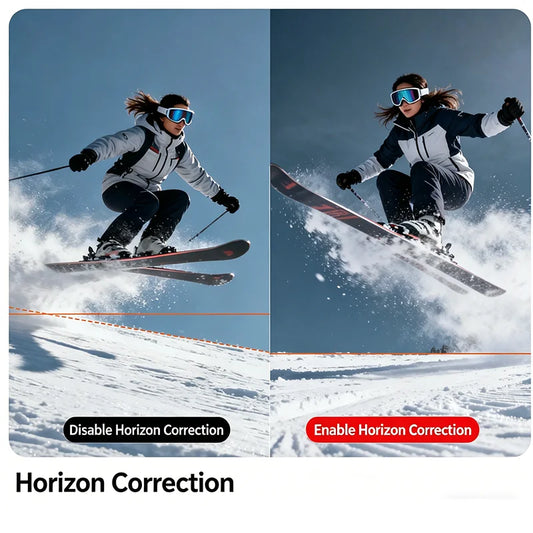 5K Action Camera 4K60FPS Waterproof Sport Camera with 6-Axis EIS Touchscreen Dual Screen
