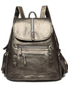 Soft Leather Backpacks High Capacity Female Back Pack Casual Travel Ladies Bagpack