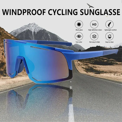 Cycling Sunglasses UV400 Protection Windproof Glasses For Men Women Road Riding Bike Sport Eyeware Goggles