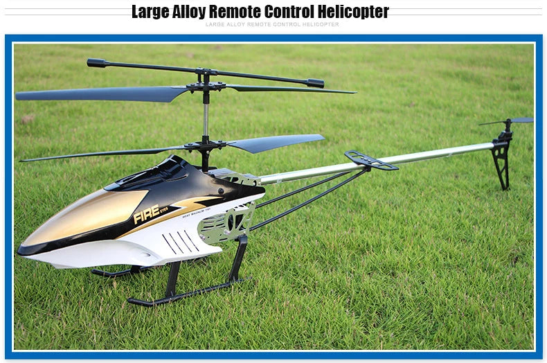 Rc Helicopter With Remote Control Extra Durable Big Plane Toy For Drone Model Outdoor 3.5CH 80cm Aircraft Large Helicopter
