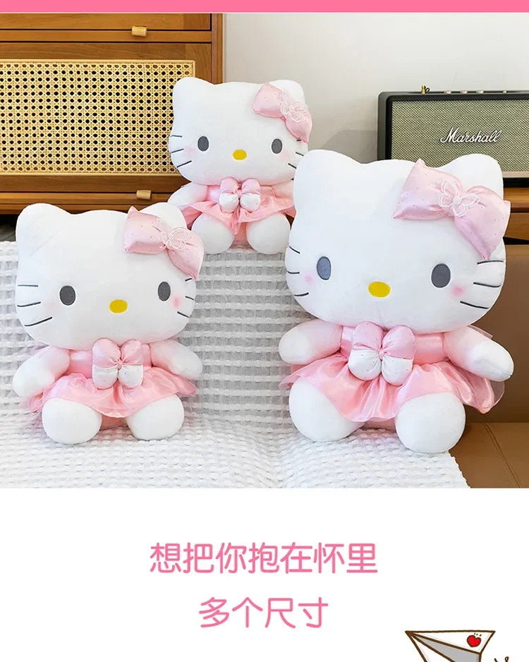 Kawaii 60cm Hello Kitty Stuffed Doll Sanrio Plush Toy Anime Dream Series Cute Girl Kids Birthday Gift Soft Sleeping Pillow