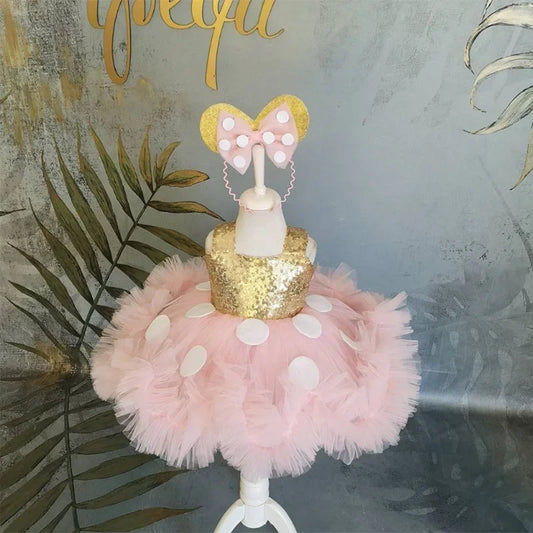 Princess Baptism Tutu Party Dress
