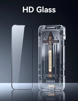 3/2/1PCS HD Tempered Glass for iPhone 16 15 14 13 12  Pro Max Screen Protector HD Glass Quick Install Glass for iPhone