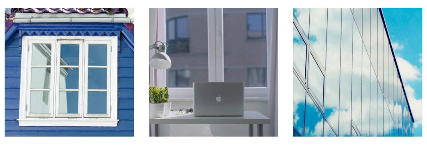 One Way Mirror Window Film Privacy Sun Blocking Glass Sticker Heat Control Reflective Film Self Adhesive Window Tint Multi-size