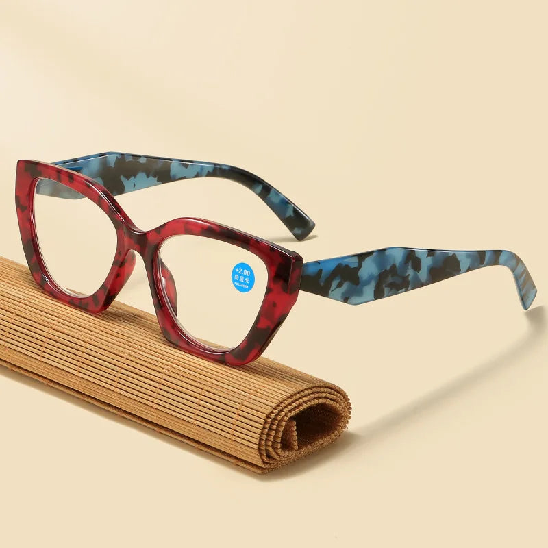 Retro Reading Glasses Butterfly Shaped Anti Blue Light Design Glasses Women Fashion Spring Eyeglasses Legs Reading Glass