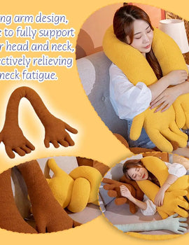 Creative Hand Shape Plush Pillow Soft Long Arm Sofa Palm Home Throw Office Pillow Funny Nap Stuffed Toy Pillows Color D P2Q8