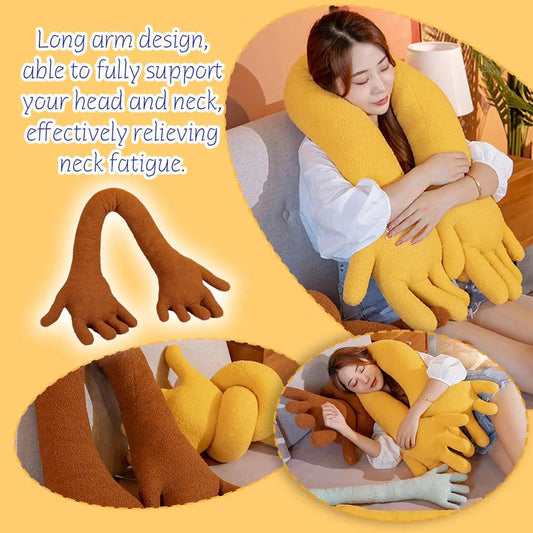 Creative Hand Shape Plush Pillow Soft Long Arm Sofa Palm Home Throw Office Pillow Funny Nap Stuffed Toy Pillows Color D P2Q8