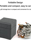 Portable Folding Camping Stove,5800W,Big Power Windbreak, Three Burner, Outdoor BBQ Gas Furnace
