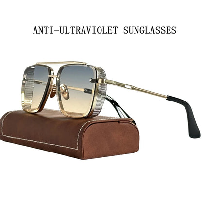 Steampunk Sunglasses For Men Vintage Punk Trendy Square Fashion Glasses