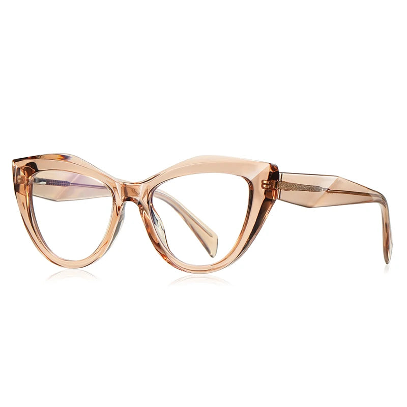 HONGMEI Unique Design Myopia Prescription Glasses Women Cat Eye Hyperopia Reading Anti Blue Light Optical Eyeglasses Frame2166