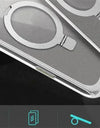 For iPhone 16 Pro Max Case with Camera Control Capture Button UB Mag Stand Series Slim Clear Magnetic MagSafe Phone Case
