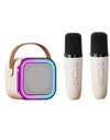 Bluetooth K12 Karaoke Machine Portable 5.3 PA Speaker System with 1-2 Wireless Microphones