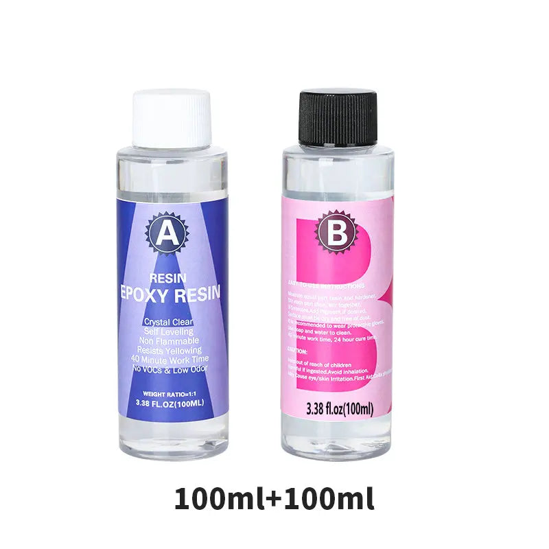 1:1 Crystal Clear Epoxy Resin Kit – High Gloss Bubble-Free Art Resin for Casting & Jewelry DIY