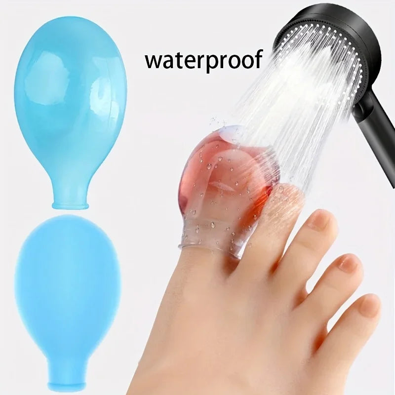 Silicone Waterproof Finger Toes Cover Finger Ice Compress Wrapping Infection Proof Soft and Stretchable Hand and Foot Care Tools
