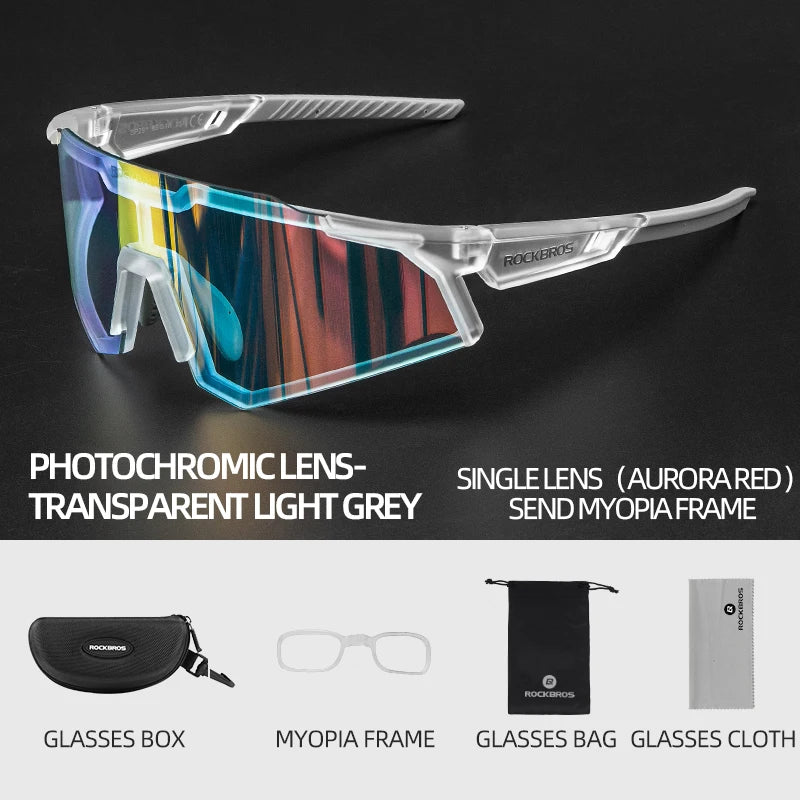 Polarized Photochromic Bike Glasses Outdoor UV400 Bicycle Eyewear Sunglasses Sports MTB Road Cycling Glasses Goggles