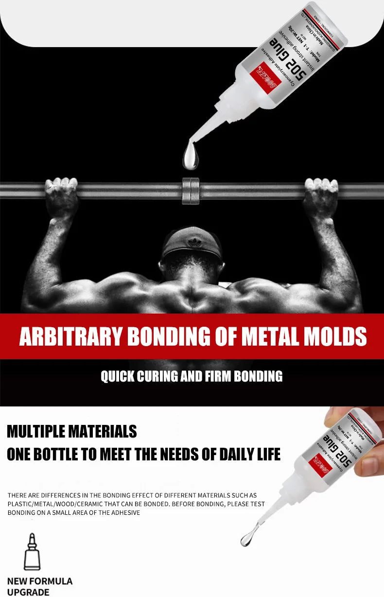 1-5pcs 502 Super Glue Instant Quick-drying Cyanoacrylate Adhesive Leather Rubber Wood Metal Strong Bond Liquid Glue Tool