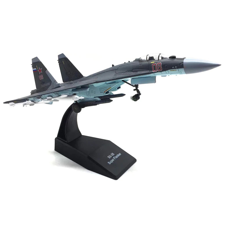 Russian Air Force Su-35 Fighter Aircraft Model