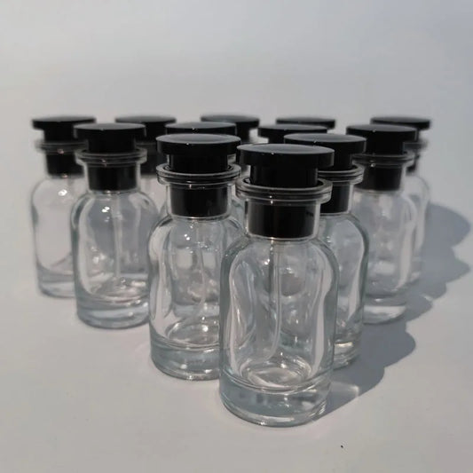 12PCS 30ml Wholesale Portable Travel High-end Perfume Bottle with Boxes Empty Spray Separate Sample Bottle