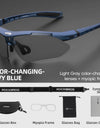 Bike Glasses Photochromic Lens UV400 Bicycle Glasses Outdoor Sports Eyeglasses MTB Road Eyewear Cycling sunglasses