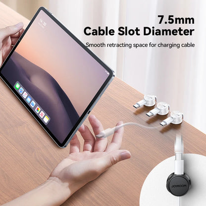 9 Pcs Magnetic Cable Organizer Cord Management Cable Clips Adhesive Wire Holder Keeper Under Desk Cord Hider JR-ZS468