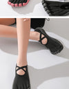 lace up five finger split toe shoes