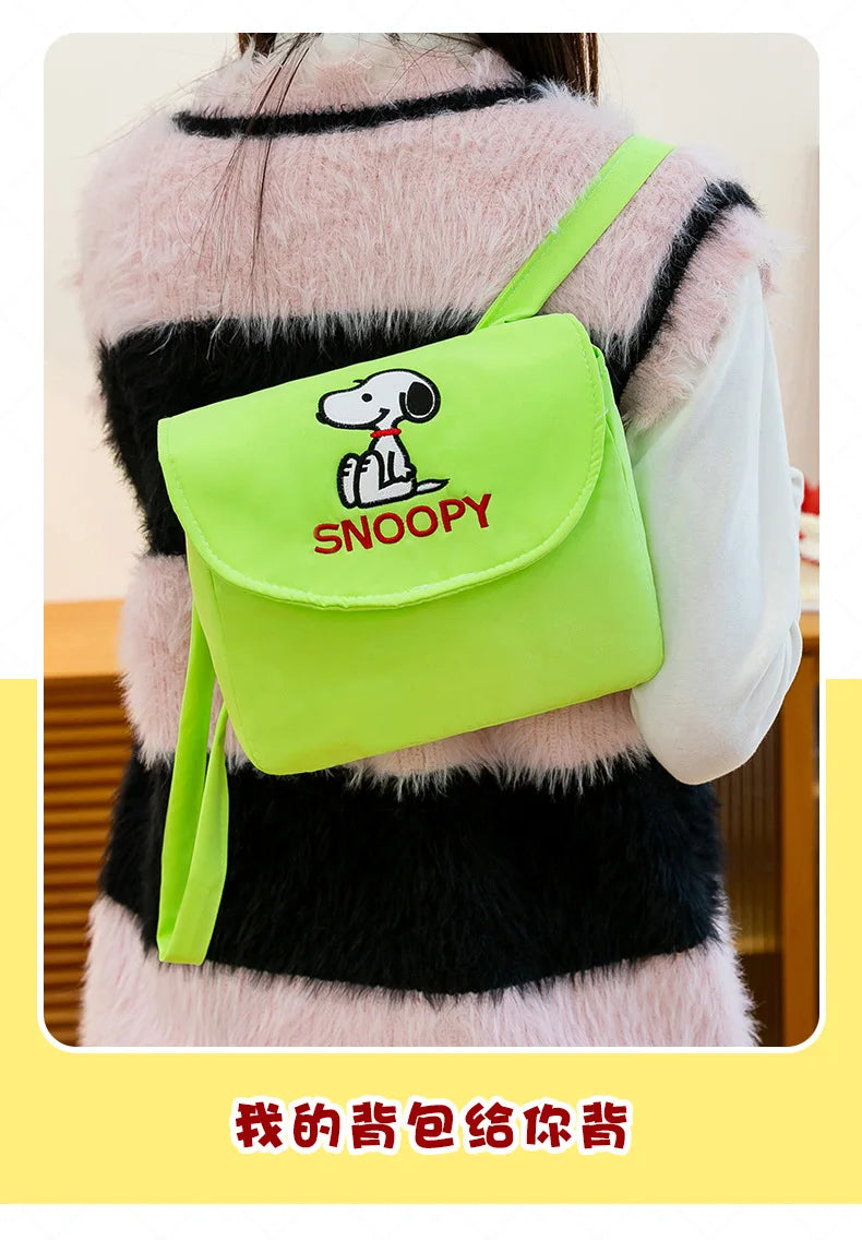 Cute Cartoon Dog Plush Backpack Soft Stuffed Pillow