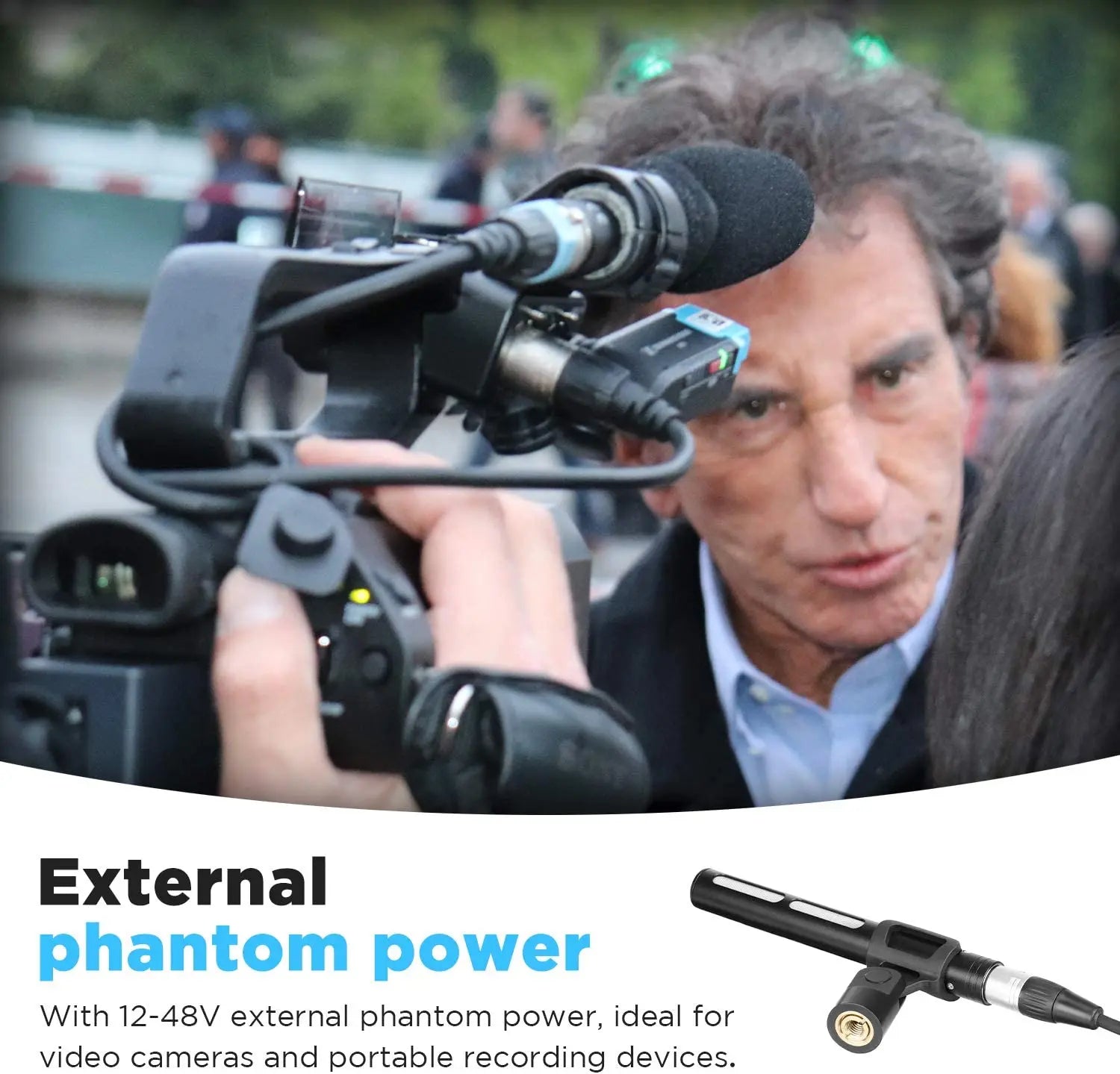 BY-BM6040 Cardioid On-camera Shotgun Microphone for Youtube Recording Broadcast TV Shoots Location Shooting Documentaries