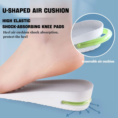 1Pair Height Increase Insole for Feet Sports Air Insoles Comfort Plantar Fasciitis Shoes Inserts Shock Absorbing Shoe Pads