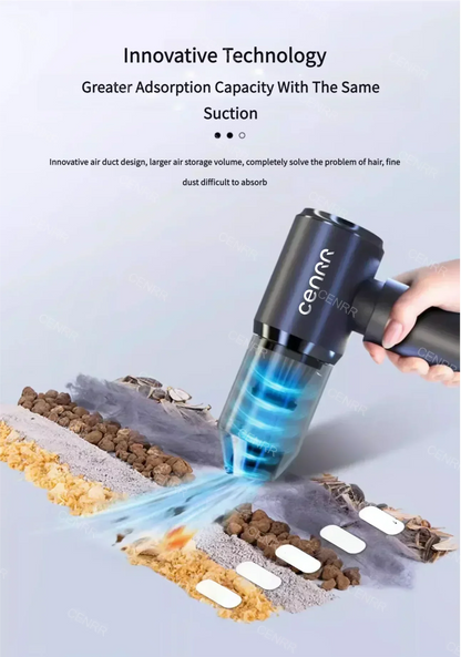 Car Vacuum Cleaner Strong Suction Powerful Cordless Vacuum Cleaner High Suction Wireless Vacuum Cleaner Cleaning Machine