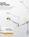 Overhead Camera Mount Quick-Release Camera Desktop Stand Max Load 2KG for Camera Smartphone Tablet for Live Vlog