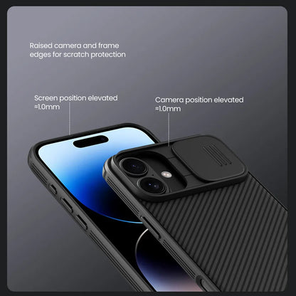 CamShield Pro Magnetic Phone Case For iPhone 16 Plus Case Camera Slider Protection Hard PC + TPU Shockproof Back Cover