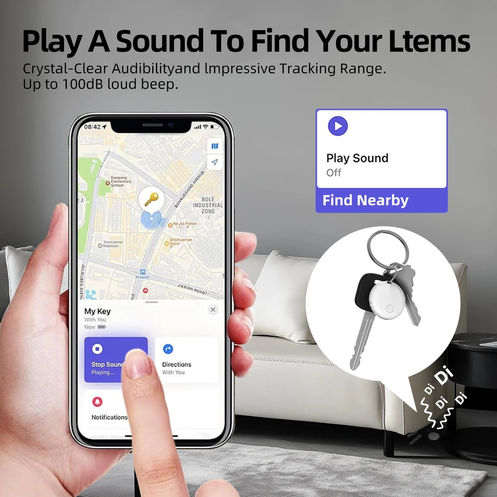 Smart Global Position Systm Tracker For Apple iOS System Find My APP Mini Bluetooth Anti Lose Reminder Device Key Finder Pet Bag Wallet