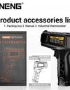 Industrial Handheld Thermometers Car Test Non Contact IR Laser Heat Temperature Gun Point HD Screen for Cooking Tool
