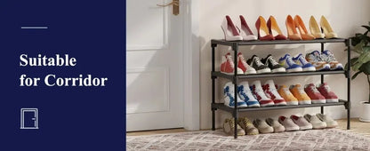 4 Tier Shoe Storage Cabinet Simple Indoor Economical Multi-Layer Shoes Racks Multi-Layer Non-Woven Fabric Simple Shoes Shelves