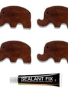 1-4 PCS Elephant Wood Magnetic Knife Block Small Magnet Knife Holder Wall Mount Santoku Cleaver Slicing Kitchen Knife Rack Tools