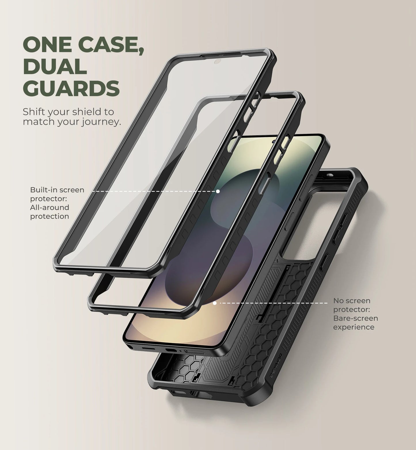 For Samsung Galaxy S26/S26 Plus/S26 Ultra 2026Case Full Body Shockproof Camera Cover &Built-in Screen Protector Kickstand