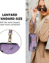 Luxury PU Leather Phone Case for iPhone 16 15 Pro Max 16e 14 Plus with Card Slot Ring Buckle Lanyard Back Cover