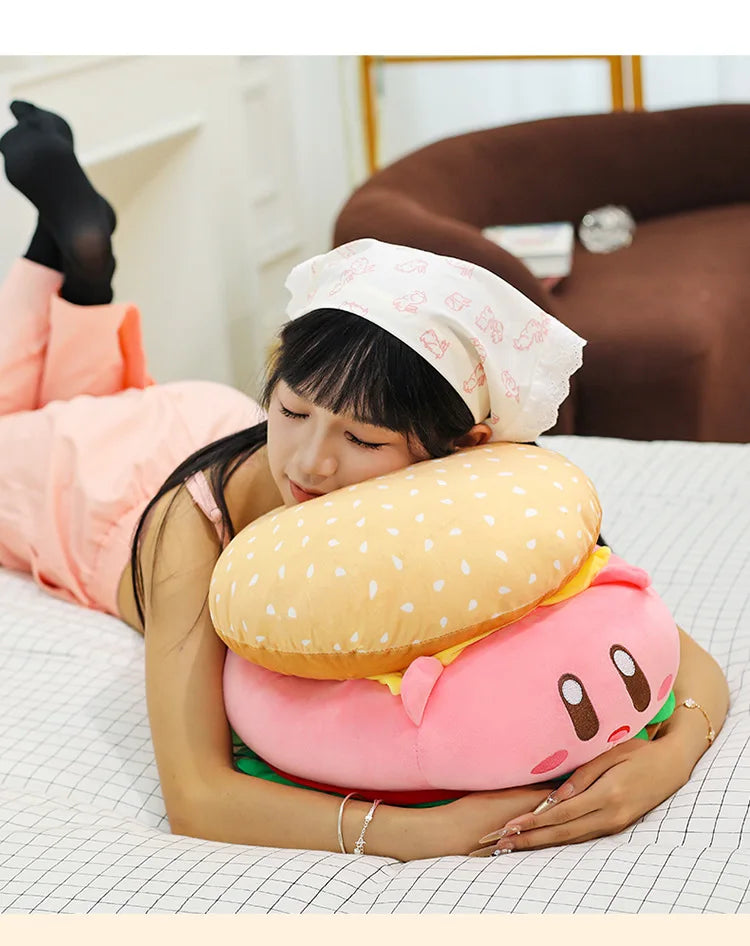 Cute Burger Shape Plush Toy Soft Huggable Stuffed Animal