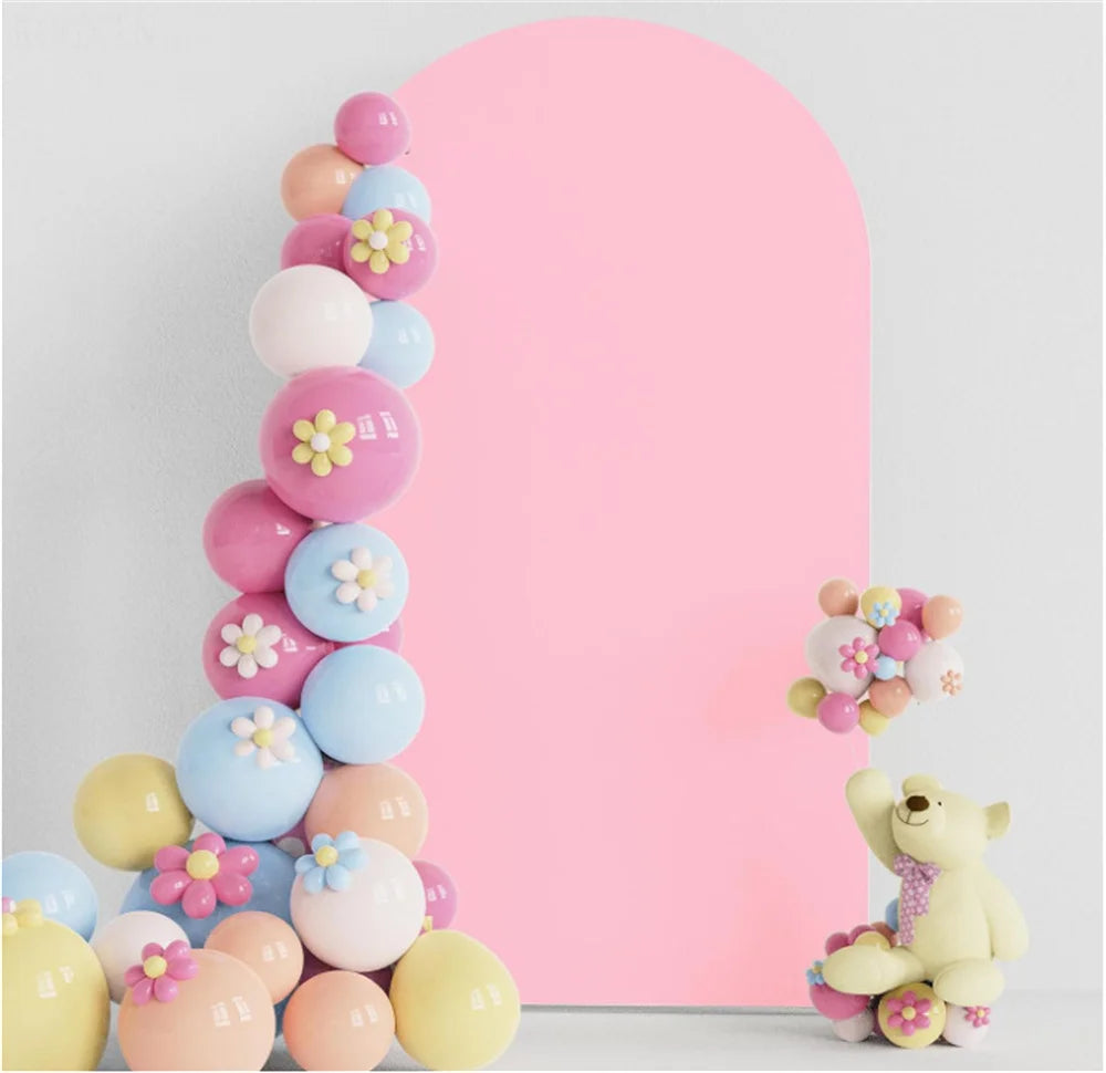 Arch Cover Backdrop Wedding Cover Birthday Party Decoration Background  Shower Photograph Backdrop White Elastic Arch Cover