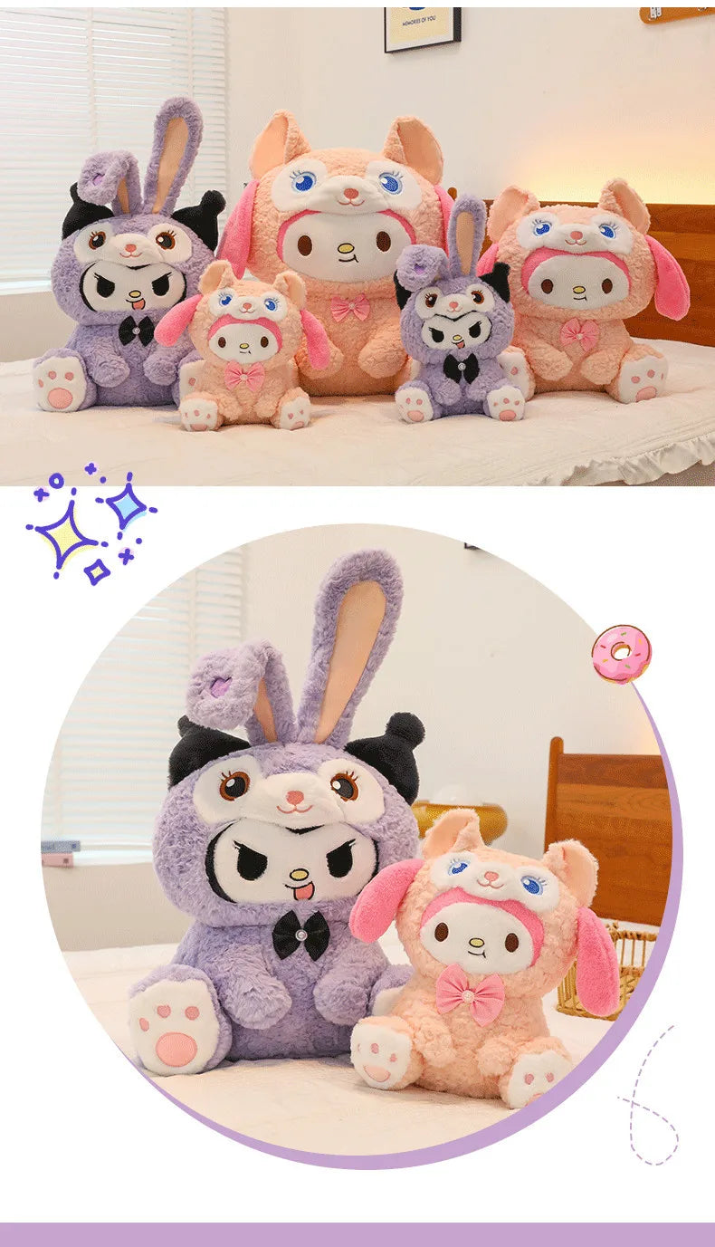 Kawaii Kuromi Transformation Plush Toy Soft Stuffed Doll