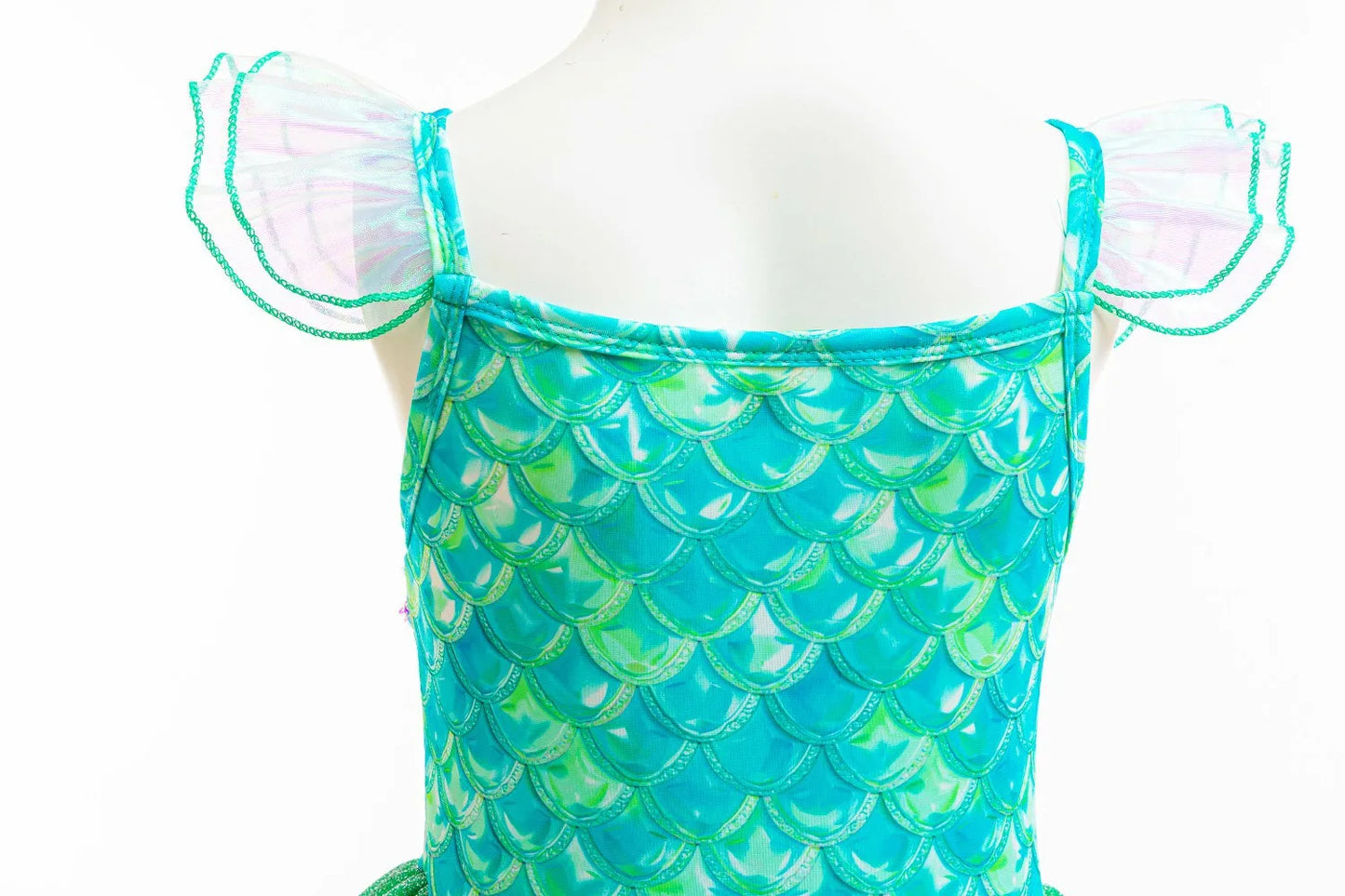 Ariel Mermaid Dress Gown Fashionable Princess Roleplay Costume for Girls