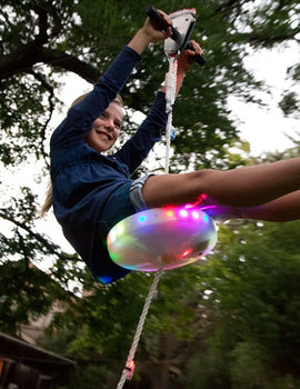 Slackers Flying Saucer Swing Seat New Flying Saucer Shaped Children's Illuminated Swing Chair