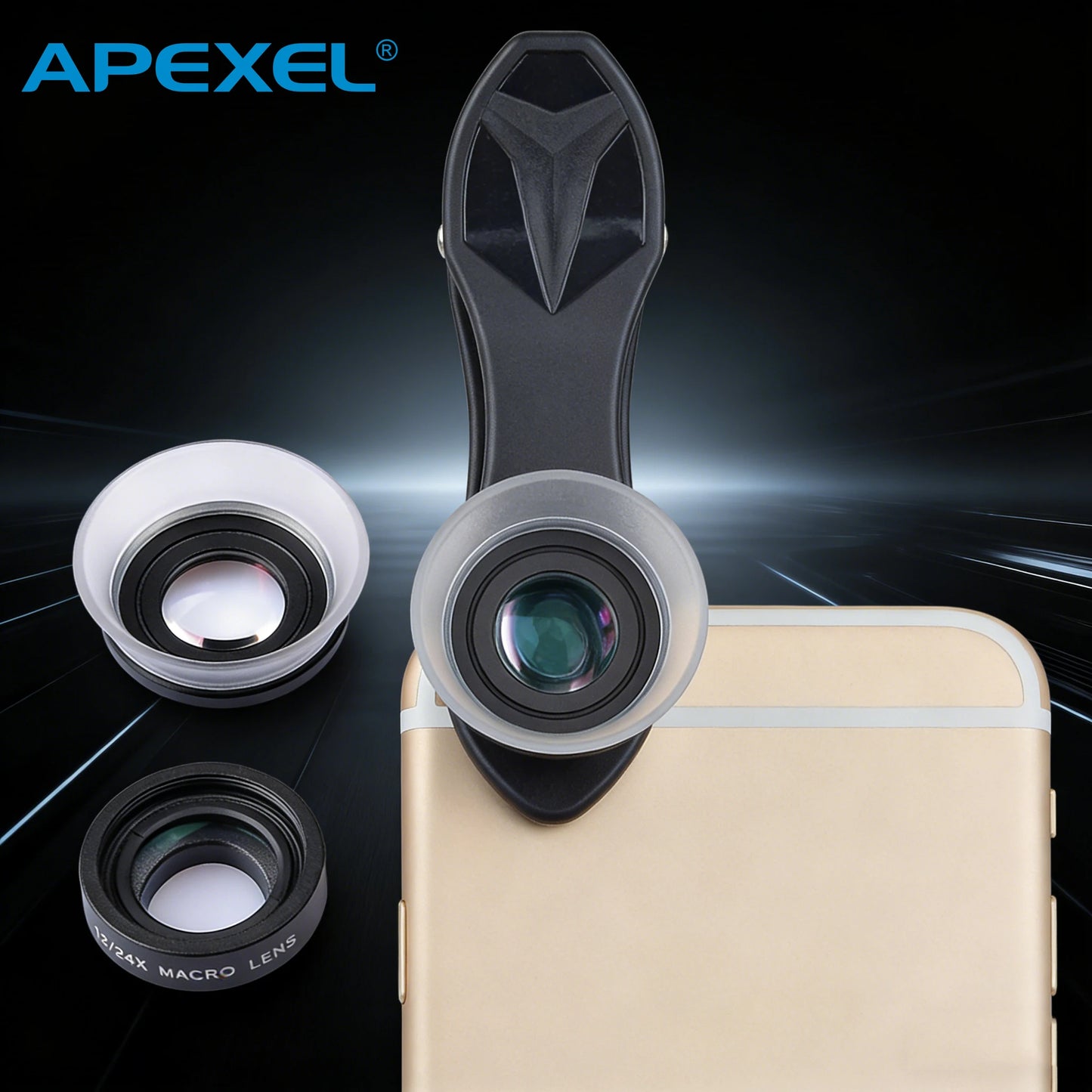 12X 24X Super Macro Smartphone Lens with Universal Clip