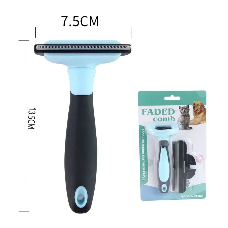 Pet Massage Comb Hair Anti Knotting Stainless Steel Blade Detachable Dog Cat Hair Comb Brush Grooming Tools Pet Combs Pet Supply