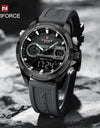 Silicone Bracelet Sport Wristwatches Waterproof Alarm Clock Analog Digitals Clock