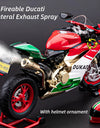 1:9 1199 Panigale H2R Ninja With Spray Alloy Motorcycle Model Toy Vehicle Collection Sound and Light Off Road Autocycle Toys Car