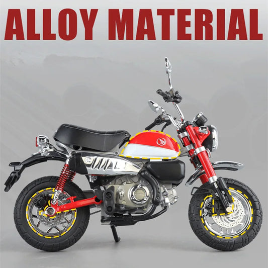 Diecast Honda Monkey 125 Motorcycle Model 1 to 9 Scale